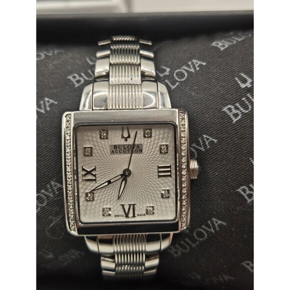 Accutron by Bulova 63R103 Masella Diamond Silver Band Women\'s Watch $950 main image 13